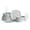 Light Blue, variant on Stone Lain Baskerville Mid-Century Stoneware Borosilicate Glass Green 16-Piece Service for 4 Dinnerware Set