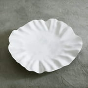 Vida Bloom Round Large Platter White