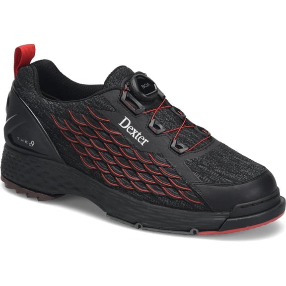 Dexter Men's Modern Bowling Shoes 10.5 Wide Black/Red