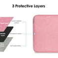 thumbnail image 3 of Tianle 12-Inch Laptop Tablet Sleeve Case Compatible with 2024-2014 Surface Pro 4/5/6/7/7+/8/9/10|Surface Laptop Go 1/2/3 12.4"|iPad Pro 12.9'' M2|Galaxy Tab S8+/S7+ Bag Water-Resistant Cover (Pink), 3 of 8
