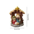 thumbnail image 3 of LSLJS Christmas Jesuss Was Born Small Decor Items for Desktop Decoration Decoration Statues and Sculptures Jesuss Decorations Holiday Resin Statue Christmas Decorations, 3 of 6