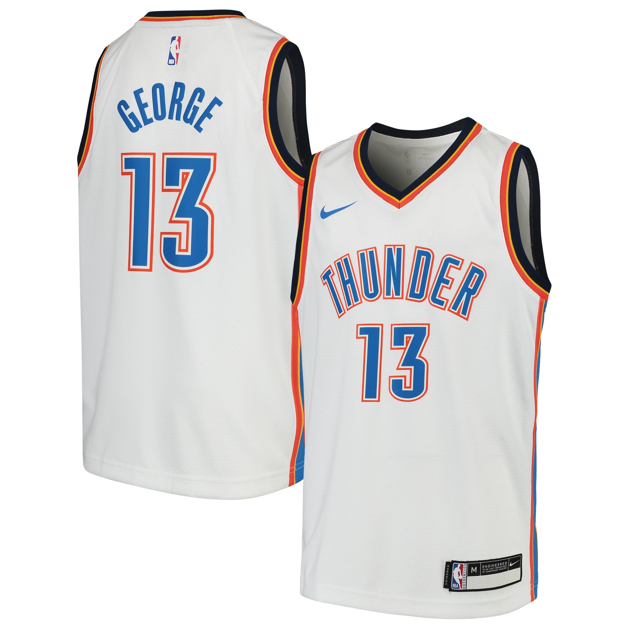 Paul George Oklahoma City Thunder Nike Youth Swingman ...