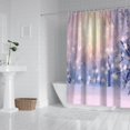 thumbnail image 2 of Shower Curtain for Bathroom Winter Christmas Snowflake Scene Shower Curtains Waterproof Vintage Shower Curtain Hooks Included,72x72Inch, 2 of 5