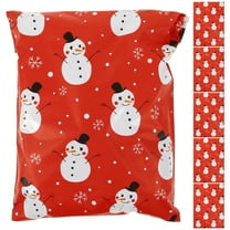 DiMaddie 100pcs Mailing Envelopes Self-adhesive Shipping Bags Printed Express Shipping Bags for Christmas
