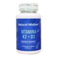 thumbnail image 1 of Natural Wisdom Vitamina K2 con D3 400 UI y Vitamina A, 30 Cápsulas, 1 of 7