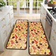 thumbnail image 4 of Kitchen Rugs Sets Of 2,Colorful Mushroom Anti Fatigue Kitchen Mat Rugs Non Slip Washable,Decorative Kitchen Floor Mats for Kitchen,Sink,Laundry,17"x47"+17"x47", 4 of 5