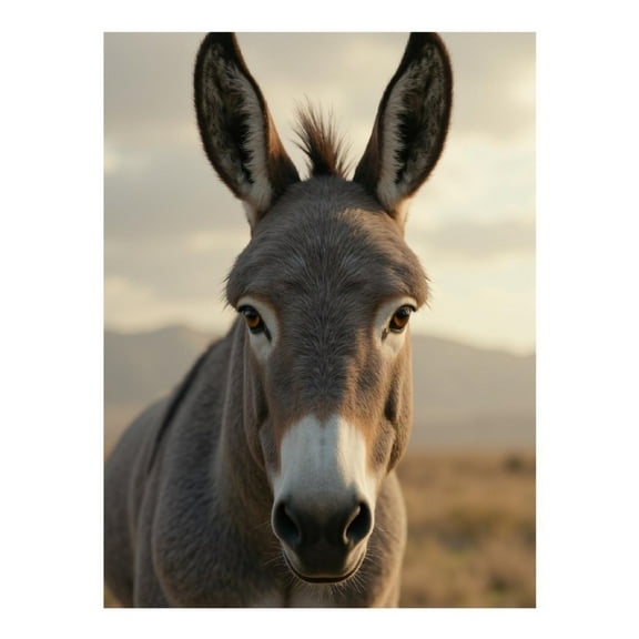 Diamond Art Kit for Adults, Donkey Portrait Nature Scene Diamond Painting for Adults Beginners, 5D DIY Diamond Art Painting Kits, Colorful Diamond Painting Craft for Home Decor 12x16