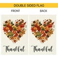 thumbnail image 6 of Thankful Fall Garden Flag Maple Leaf Love Heart Garden Flags 12x18 Inch Double Sided Burlap Autumn Pinecone Hazelnut Villa Decor Rustic Farmhouse Yard Thanksgiving Decoration, 6 of 6
