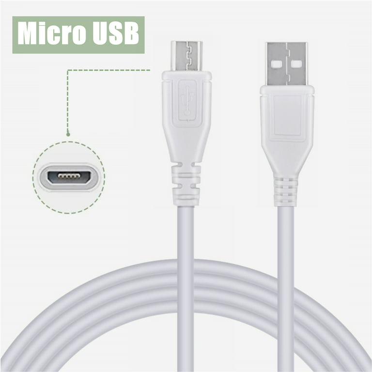 FITE ON 3.3ft White Micro USB SYNC Cable Cord Replacement for Canon  PowerShot G5X G7X G9X SX620 SX720 SX730 HS 