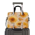thumbnail image 2 of 16" Laptop Briefcase, Detachable Anti-Slip Shoulder Strap, Multi-Compartment Work Travel Bag Pastel-toned Sunflowers Pattern, 2 of 8
