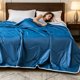 thumbnail image 4 of Solid Color Wavy Comforter Cool Touch Air Conditioning Quilt Soft Breathable Summer Blanket For Bedroom, 4 of 8