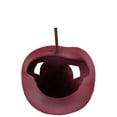 thumbnail image 1 of Urban Trends Collection 44341 Ceramic Apple Figurine with Stem, Polished Chrome & Purple - Large, 1 of 1