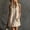 *Khaki, variant on ClodeEU Women's Crew Neck Sleeveless Stripe Mini Dress with Pockets,Casual Summer Swing Dress Black,Women's Plus L