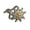 Silver, variant on German Armys 2w II Edelwise Badge Patriotic Jewelry Metal Pin Brooches Decorative Badge Clothing Accessories for Shirt