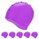 thumbnail image 1 of Uxcell 6-Pack Gorro de Natación de Silicona, Gorro Impermeable Antideslizante Unisex [Morado], 1 of 1