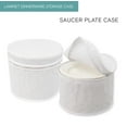 thumbnail image 6 of LAMINET 4 Piece Quilted Plate Storage Set - Holds Up to 48 Plates with Padded Inserts - WHITE 6500-FBM, 6 of 7