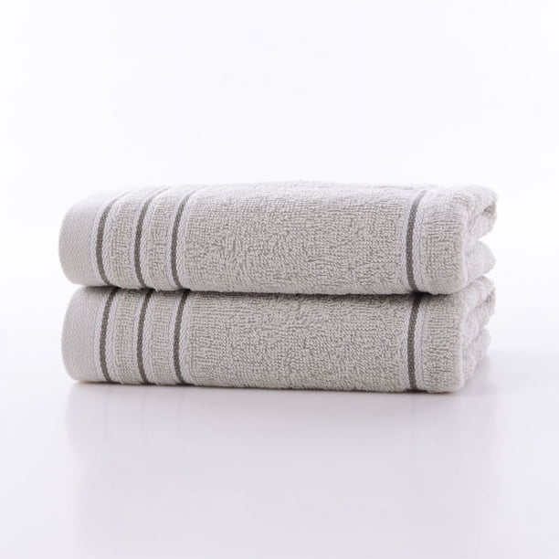 Nvzi 3 toallas de algodón puro, toalla de mano de algodón suave para el hogar, súper suave, altamente absorbente para ducha, piscina, toalla de mano de 27,56 x 13,39 pulgadas (gris)