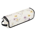 thumbnail image 2 of Hair Tool Organizer Bag with Heat Resistant Mat Removable Travel Storage Case for Hot Air Brushes Curling Irons Lavender and Yellow Flowers, 2 of 8