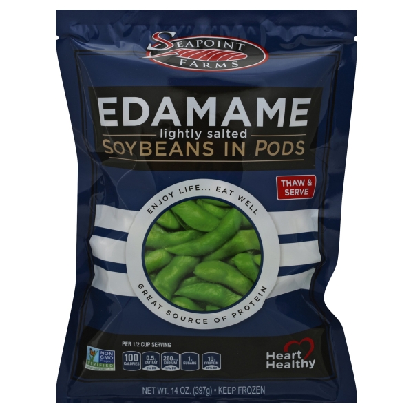 Seapoint Farms Lightly Salted Edamame Soybeans in Pods, 14 Oz