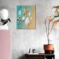 thumbnail image 3 of Sikiie Starfish And Seashell Print Canvas Decorative Hanging Painting, Anti-shrinkage Hanging Frame, Suitable for Home, Office Wall Decorations, 3 of 6