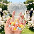 thumbnail image 3 of Caja Transparente para Guardar Dulces con Forma de Concha Marina – Organizador Decorativo de Plástico para Pequeños Objetos, Regalos y Decoración Del Hogar., 3 of 6
