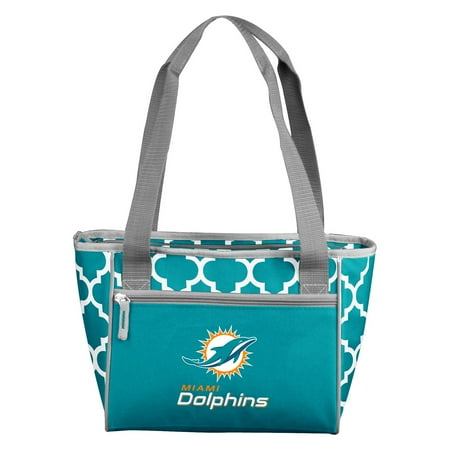 Miami Dolphins Car Flag - Miami Dolphins Quatrefoil 16 Can Cooler Tote