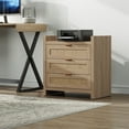 thumbnail image 5 of SICOTAS Boho Night Stands with Charging Station, Rattan Nightstands with Type-c Ports 26.57"H Tall Bed Side Table with 3 Drawers for Bedroom Enrtyway Livingroom,Light Oak, 5 of 9