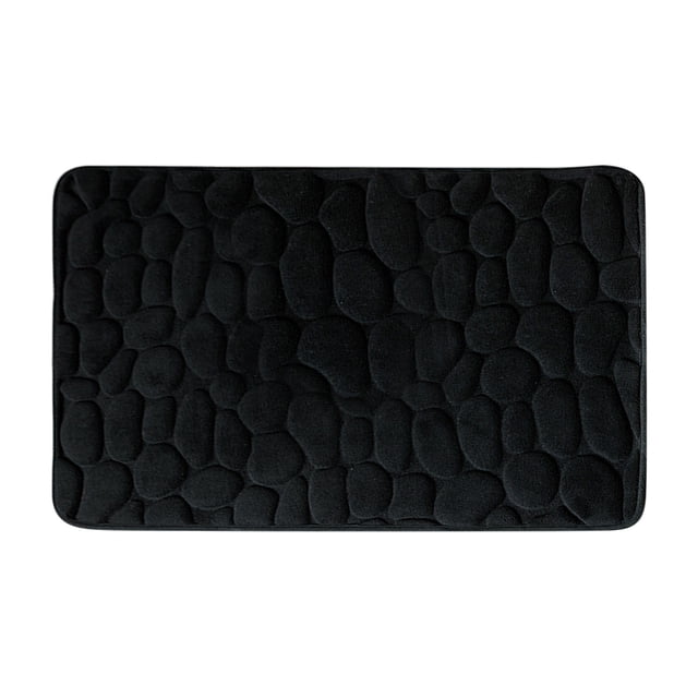 Vaidha Cobblestone- Embossed Bathroom Bath Mat Non-slip Carpets In Wash Basin Bathtub Side Floor Rug Shower Room Doormat Memory Foam Pad