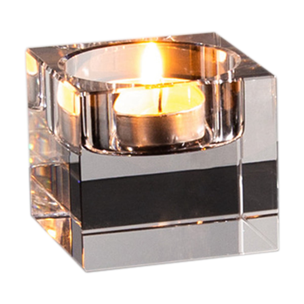 Glass Tealight Candle Holder for Home Dinner Clear Votive Candle Holders 