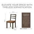 thumbnail image 5 of Open Box Maven Lane Rustic Dining Chair, Brown with Clay Canvas Fabric, 2pc, 5 of 6