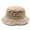 Khaki, variant on Bucket Hat Solid Color Washed Vintage Anti-UV Sunscreen Decorative Denim Unisex Cap Headwear ,Gift
