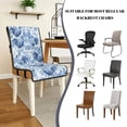 thumbnail image 5 of TSOVTHRID Dining Chair Covers Quilted Removable Upholstered Chair Slipcovers Stretch Scratch Resistant Anti-Slip Seat Cushion Slipcovers, Vintage Rooster Chicken Flower Print, Set of 1, 5 of 7