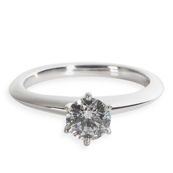 Pre-Owned Platinum Tiffany & Co. Solitaire Engagement Ring, .53 Ct. G VVS2
