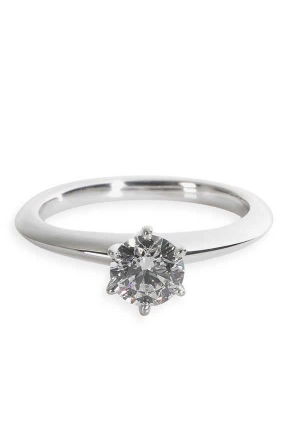Pre-Owned Platinum Tiffany & Co. Solitaire Engagement Ring, .53 Ct. G VVS2