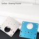 thumbnail image 2 of Eigraketly Bisagra para armario de oficina, placa de reparación, cajón de armario, bisagras de acero inoxidable, tablero, accesorios de Hardware Herramientas y ferretería, 2 of 6