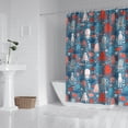 thumbnail image 4 of Durable Chunya Polyester Cartoon Octopus Shower Curtain 72x84in, Water Resistant and Mold Proof, Includes 12 Plastic Hooks, Bright and Playful Bathroom Decoration for Families, 4 of 5