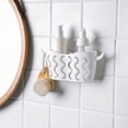 thumbnail image 3 of Estante para Fregadero Yuarrent Soporte para Bolsa Cesta de Almacenamiento Blanco, 3 of 6