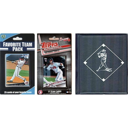Sports Prayer Card - C & I Collectables MLB Atlanta Braves Licensed 2017 Topps Team Set and Favorite Player Trading Cards Plus Storage Album
