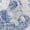 Blue Cat Toile, variant on Linen-Style Women’s Shirts for Vacation Spring, Blue Cat Toile Print Non Stretchy Linen-Like Imitation Linen Blouse Linen-Look, Size 4X-Large
