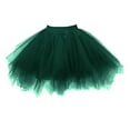 thumbnail image 6 of Hontri Skirt, Woman Tutu Skirt Princess Puffy Irregular Color Skirt Halloween Skirt Support Rock Festival Skirt Black Xxl, 6 of 7