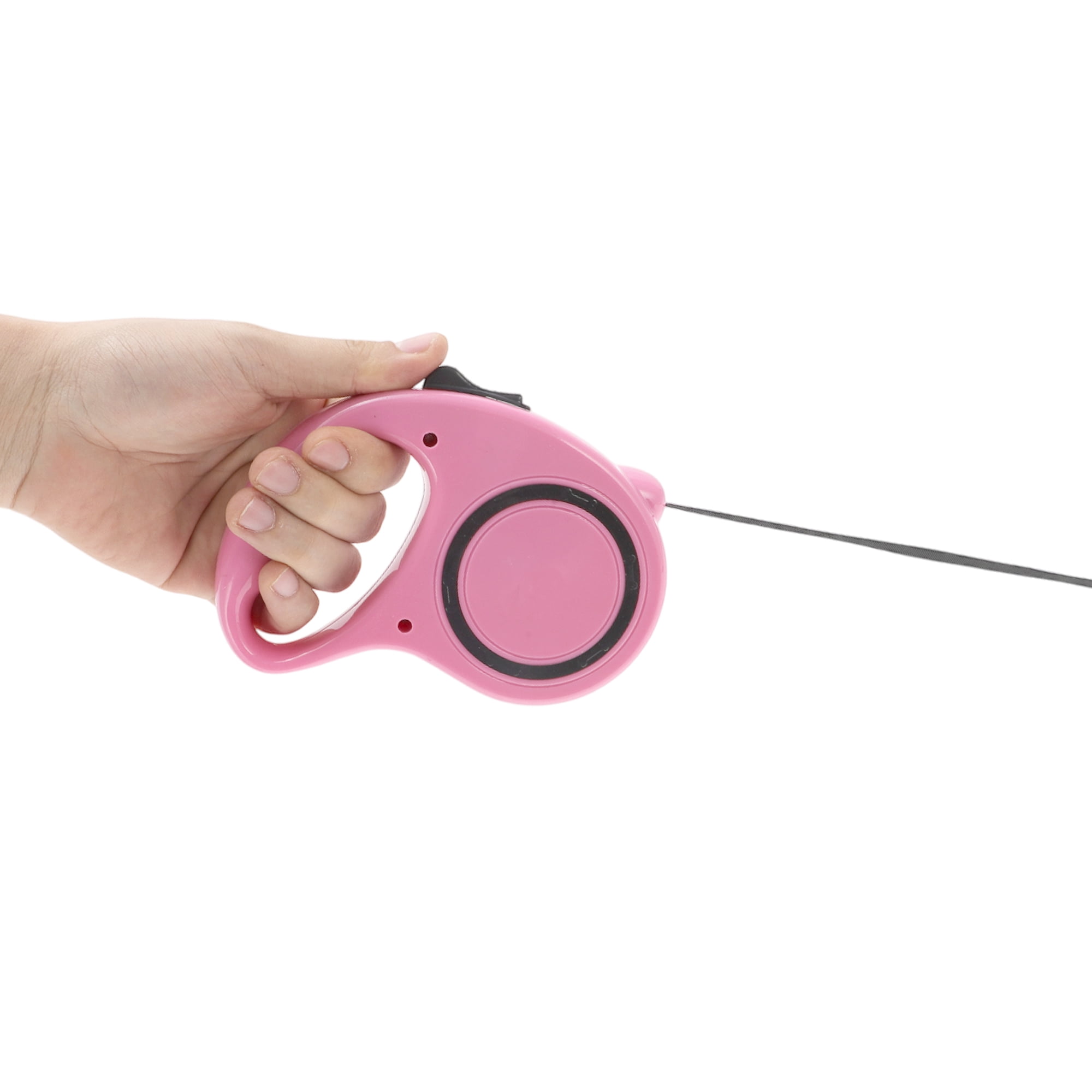 Unique Bargains Circle Pet Leash for Dogs and Puppies Comfortable Handle Pink 9.84ft
