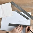 thumbnail image 3 of 3 Pcs Stainless Steel Rulers Set Double Side Metric and Imperial Precision Ruler Metal Ruler, 15cm (5.9”)/ 20cm(7.87”)/ 30cm(11.8”) Ruler, 3 of 4