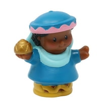Replacement Part for Collectible Fisher-Price Little People Christmas Nativity Playset 77620 - Replacement Wiseman Figure Dressed in Blue Carrying a Gift