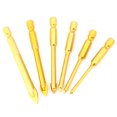 thumbnail image 1 of Hex Shank Drill Bits, High Speed Steel Triangular Drill Bits, Hex Shank For Ceramic Tiles Glass, 1 of 8