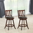 thumbnail image 2 of Topbuy 25" Swivel Bar Stool Padded Dining Kitchen Pub Bistro Chair Set of 2, 2 of 6