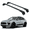 Black, variant on ERKUL Roof Rack Cross Bars for Porsche Macan 2014-2025 | Aluminum Crossbars with Anti Theft Lock for Rooftop | Compatible with Flush Rails - Silver