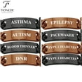 thumbnail image 3 of Stainless Steel Curb Chain Classic ID Link Bracelet in Bronze or Black w/ FREE Medical Engraving, 3 of 3
