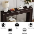 thumbnail image 3 of REDAYFUR 55" Long Console Table, Wooden Sofa Table Behind The Couch, Entryway Table for Entrance, Hallway, Living Room-Cherry, 3 of 8