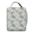 thumbnail image 6 of Tropical Flower and Leaves Insulated Lunch Box Men Reusable Lunch Tote Bag with Front Pocket Lunchbox Office Beach, 6 of 6