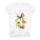 thumbnail image 5 of Gibobby Playera Manga Corta para Mujer Mujeres Casual Top Camisas Impreso Camiseta Manga Corta Suelta Temperamento Camiseta O-cuello Top Camisa(Blanco,CH), 5 of 5
